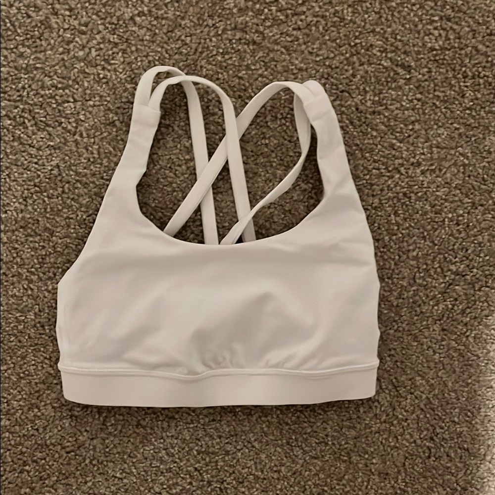 Lululemon White Sports Bra